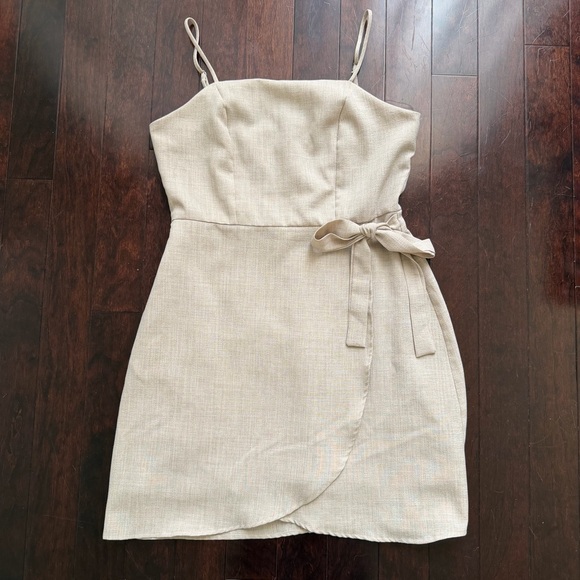 Altar'd State Dresses & Skirts - Altar'd State Women's Haven Linen Cocktail Dress Size L Beige Summer Spring Tan